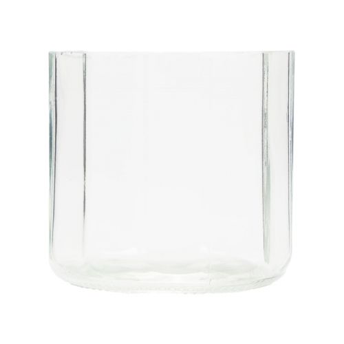 Floristik24 Kerzenhalter Glas Windlicht Klar Ø9,5cm H9cm 6St