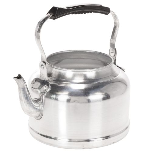 Teekanne aus Metall in Zinkoptik Ø19 cm H15 cm für Innen- und Außendekoration bestellen | Floristik24.at