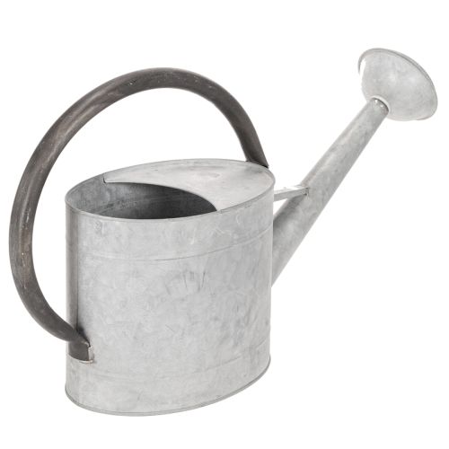 Gießkanne Metall silbergrau 53x29cm Balkon Terrasse Wohnbereich | Floristik24.at
