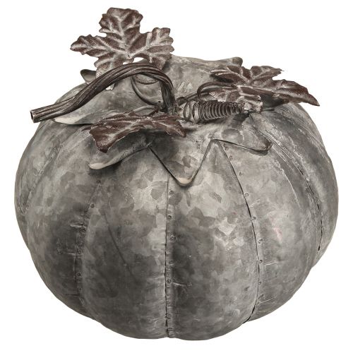Floristik24 Vintage Zink Deko Kürbis Herbstdeko aus Metall Ø21cm H20cm