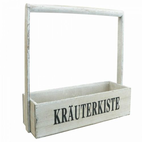 Artikel Vintage Blumenkasten Holz Kräuterkasten 36×12×38cm