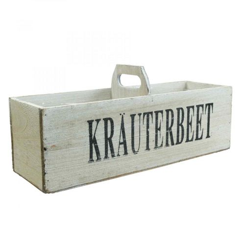 Artikel Vintage Blumenkasten Holz Kräuterkasten 35×11×15cm