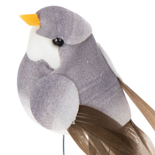 Artikel Dekovögel künstliche Wohnraumdeko Frühlingsanlass mit buntem Federkleid aus Kunststoff 5cm 18St