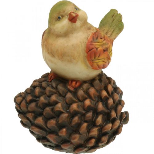 Floristik24 Herbstdeko Vogel Deko Zapfen Vogelfigur Herbst H19cm