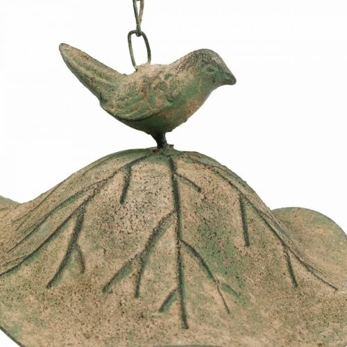 Floristik24 Vogeltränke hängend Metall Vogelbad Garten Antikoptik H28cm