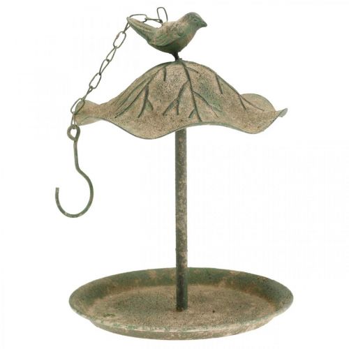 Floristik24 Vogeltränke hängend Metall Vogelbad Garten Antikoptik H28cm