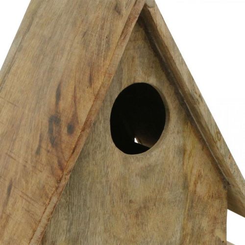 Floristik24 Vogelhaus zum Stellen, Deko-Nistkasten Naturholz H29cm