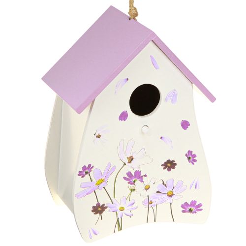 Floristik24 Vogelhaus Frühlingshafte Blumenmuster Deko für Balkon oder Wohnung 21cm