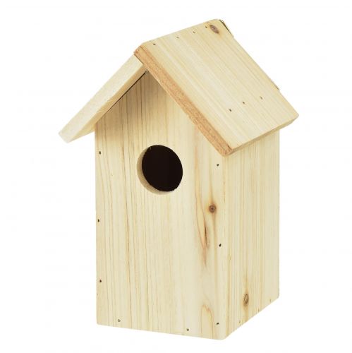 Floristik24 Vogelhaus Holz Nistkasten Blaumeise Tannenholz 11,5×11,5×18cm