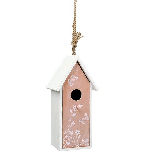 3 Deko Vogelhaus kleines Vogelhäuschen aus Holz zum Aufhängen Natur Frühling