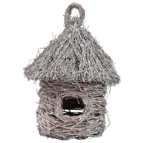 Floristik24 Deko Vogelhaus Holz Metall Deko Baumhaus Ø17cm H26cm