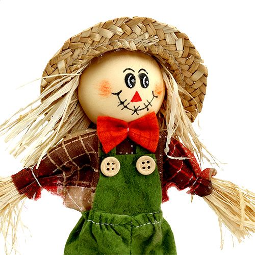Floristik24 Deko Vogelscheuche 26cm farbig sort. L51cm 8St