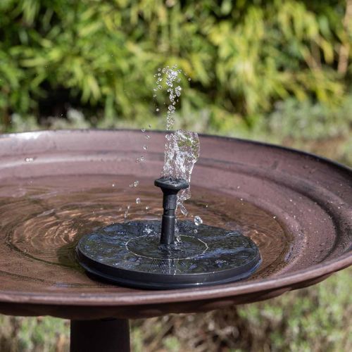 Solarfontäne für Vogeltränke, 13 cm, mit 4 Sprühaufsätzen | Floristik24.at