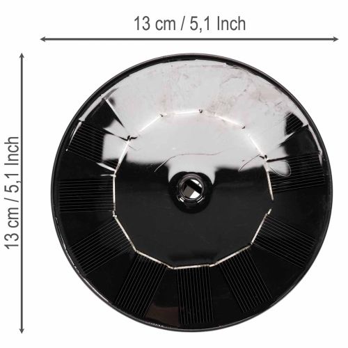 Solarfontäne für Vogeltränke, 13 cm, mit 4 Sprühaufsätzen | Floristik24.at