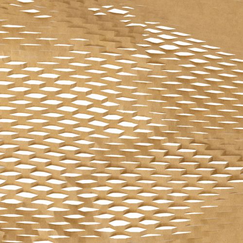 Wabenpapier Rolle Braun 5 m x 50 cm für kreative Dekorationen | Floristik24.at