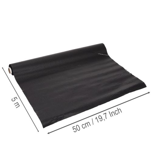 Schwarzes Wabenpapier 50 cm x 5 m für Basteln und Dekoration | Floristik24.at