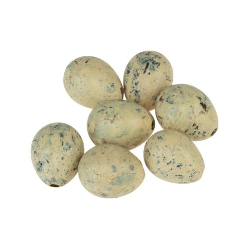 Floristik24 Wachteleier Deko Ostern Ausgeblasene Eier Creme 3cm 50 St