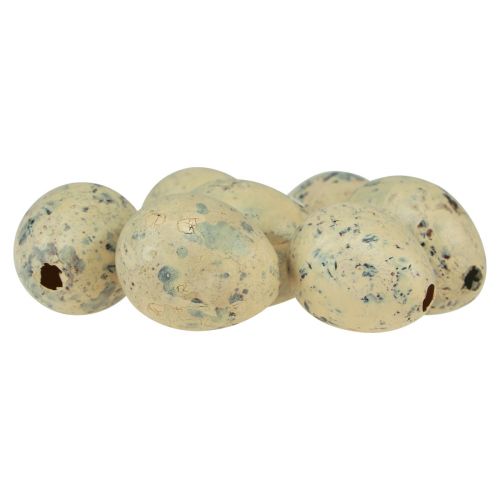 Floristik24 Wachteleier Deko Ostern Ausgeblasene Eier Creme 3cm 50 St