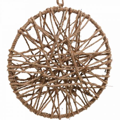 Floristik24 Wanddeko Boho Style, Dekoring Juteband Ø23cm 5St
