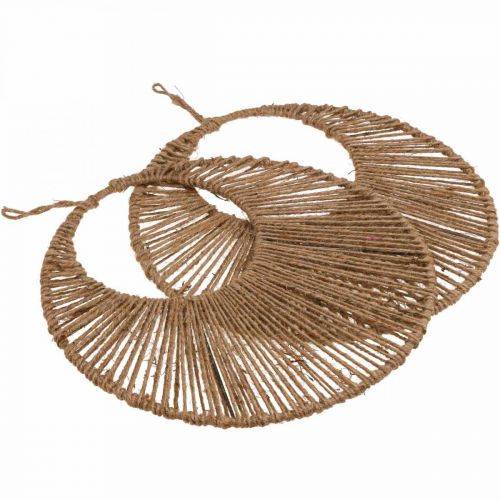 Artikel Wanddeko Boho Style, Dekoring Juteband Ø38,5cm 2St