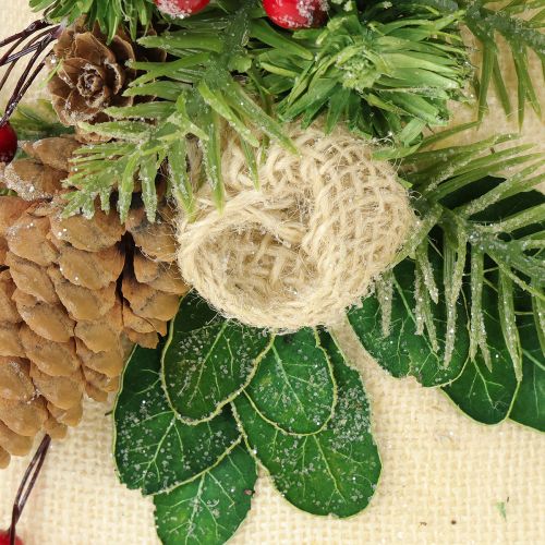 Artikel Wanddeko Weihnachten Glocke Jute Sortiert H20cm 2St