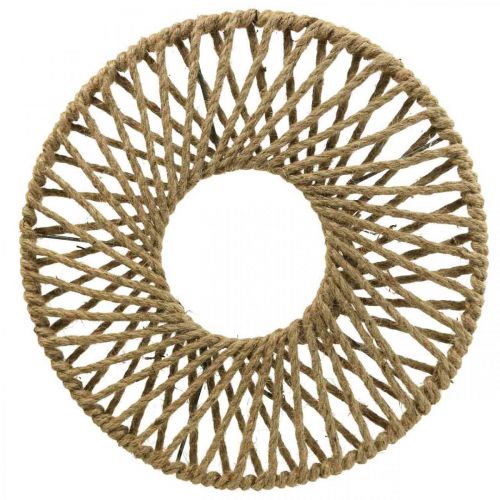 Floristik24 Wanddeko Boho Style, Dekoring Juteband Ø38cm