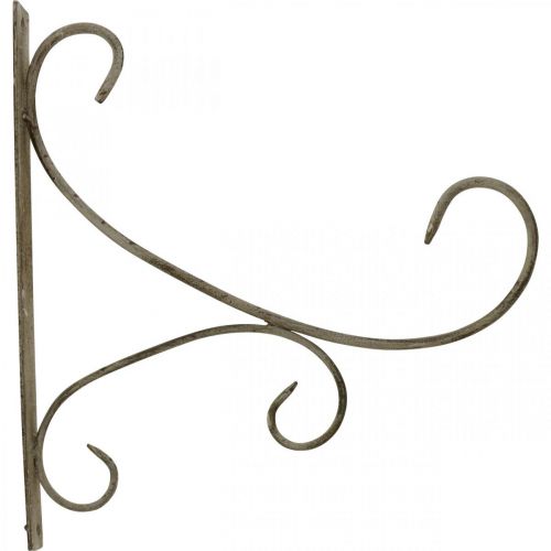 Artikel Wandhaken, Pflanzenhalterung Metall, Blumenampel Halterung H30cm T28,5cm
