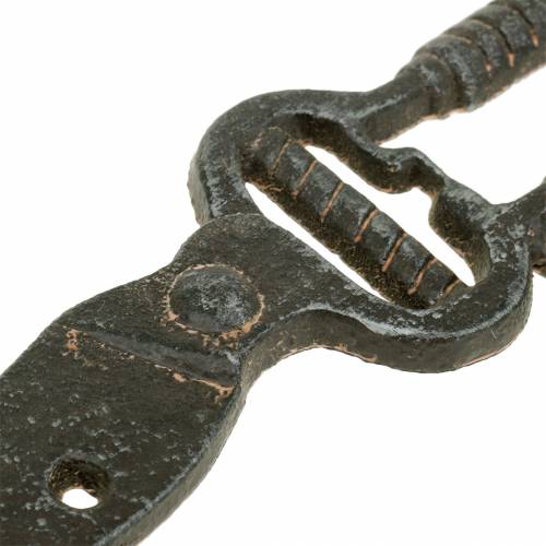 Floristik24 Hakenleiste Gartenschere Dunkelbraun 25cm x 15cm