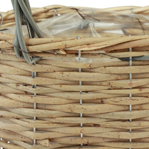 Artikel Weidenkorb Pflanztasche Korb Natur Grau 21x10x12cm