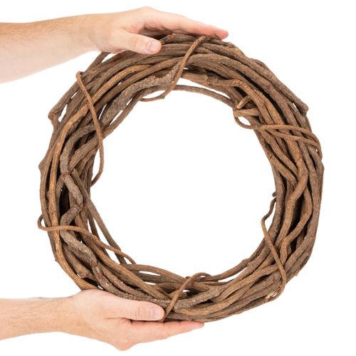 Weidenkranz Natur 40 cm rund aus Naturholz für Floristik und Dekoration | Floristik24.at