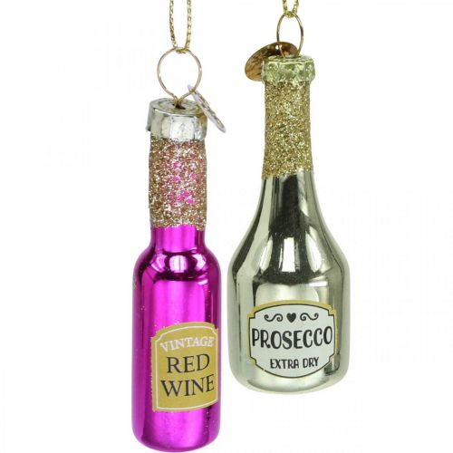 Artikel Weihnachtsanhänger Flasche Christbaumschmuck 7cm Sortiert 4St