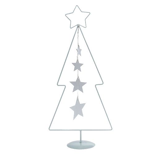 Floristik24 Weihnachtsbaum Metall Weiß H53,5cm