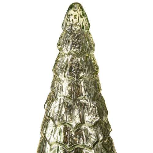 Floristik24 Weihnachtsbaum mit LED Beleuchtung Vintage Grün Gold 38cm