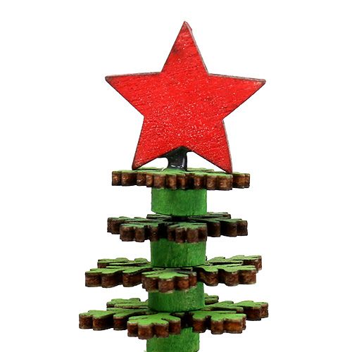 Floristik24 Weihnachtsbaum Schneeflocken grün 25cm