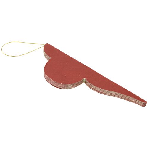 Artikel Weihnachtsbaumschmuck aus Papier Bordeaux 20cm 2St