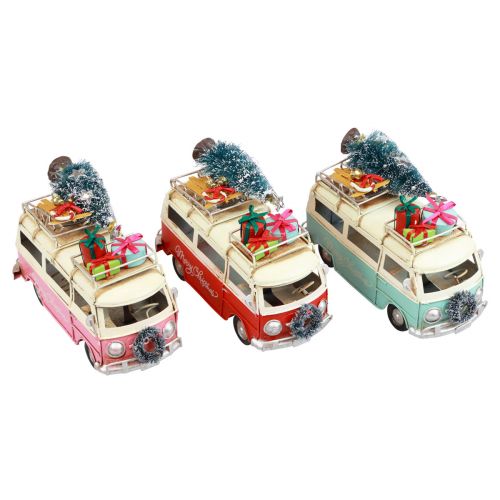 Artikel Weihnachtsbus Weihnachts Auto Vintage Deko Metall 17cm 1 St