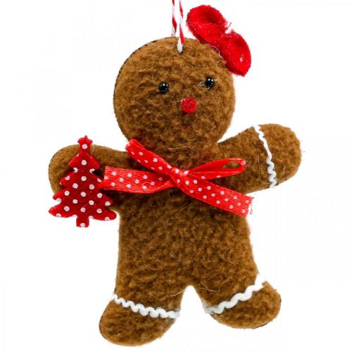 Floristik24 Weihnachtsdeko Lebkuchenmann Anhänger H9/10,5cm 3St