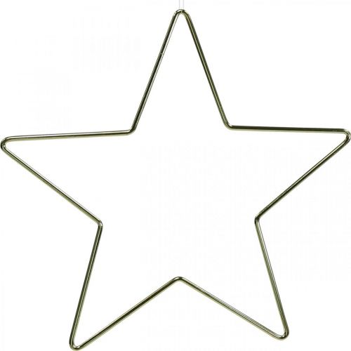 Artikel Weihnachtsdeko Metallstern Gold Deko Stern Anhänger 20cm 6 St