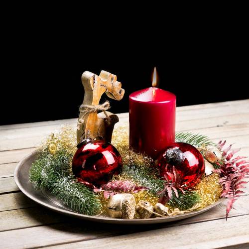 Floristik24 Weihnachtsdeko Dekofigur Rentier Holz 25cm