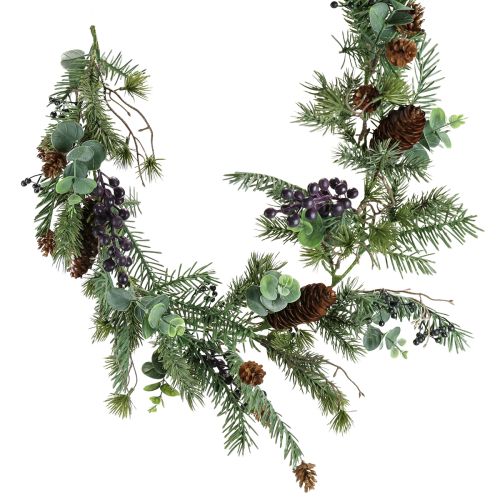 Weihnachtsgirlande Lila Beeren Girlande künstlich 180cm