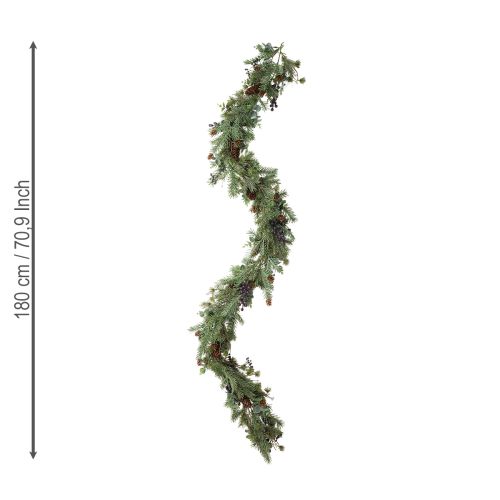 Artikel Weihnachtsgirlande Lila Beeren Girlande künstlich 180cm