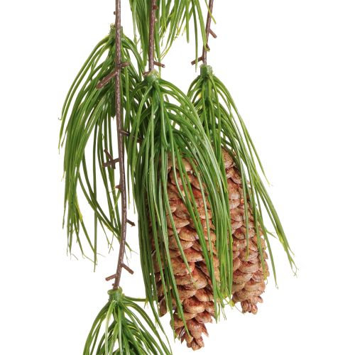 Artikel Weihnachtsgirlande künstlich Tannengrün 6 Zapfen 78cm