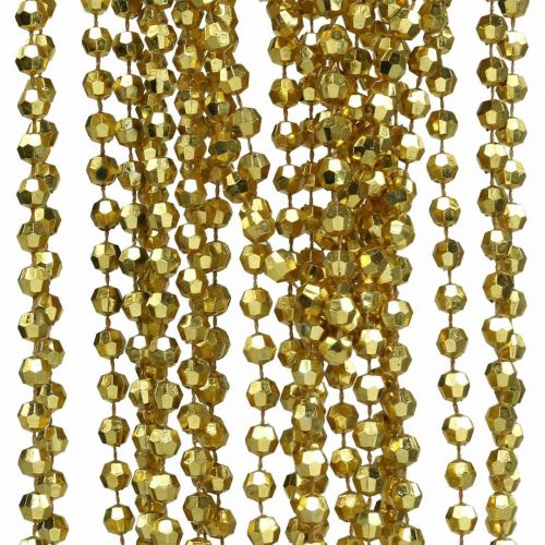 Weihnachtsgirlande Christbaumschmuck Kette Perlen Gold 9m