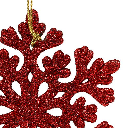 Artikel Weihnachtshänger Mix mit Glitter Rot 3St