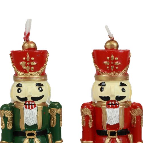 Floristik24 Weihnachtskerze Nussknacker Figur Tischdeko Weihnachten 18cm 1 St