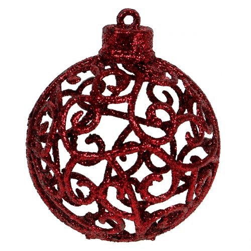 Floristik24 Weihnachtskugel Dunkelrot Ø6cm 16 St