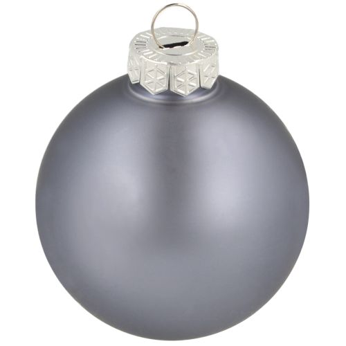 Artikel Christbaumkugeln Glas 3er-Set – hellblau, blau, metallicblau & matt mit Aufhänger 6cm 24St