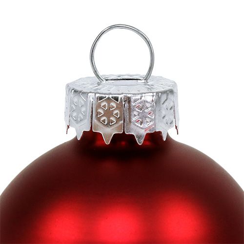 Floristik24 Weihnachtskugel Glas Ø6cm Rot Mix 24St