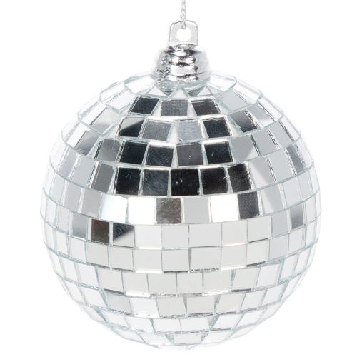 Weihnachtskugeln Set Spiegelkugel 7 cm Silber 6 Stück Kunststoff Innenbereich
