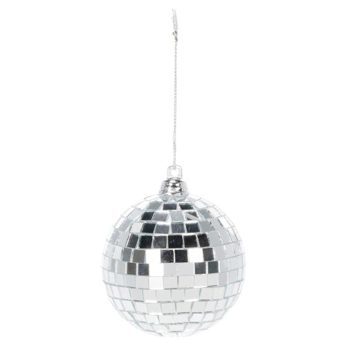 Weihnachtskugeln Set Spiegelkugel 7 cm Silber 6 Stück Kunststoff Innenbereich | Floristik24.at